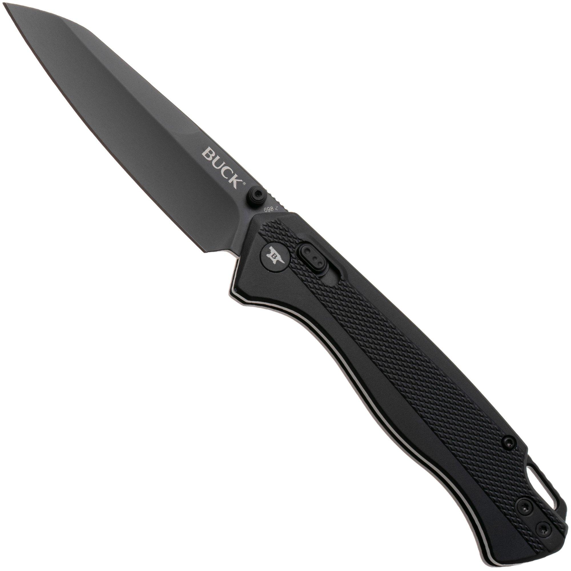Buck 698 Ferrox 0698BKS Black D2, Black Aluminum, pocket knife