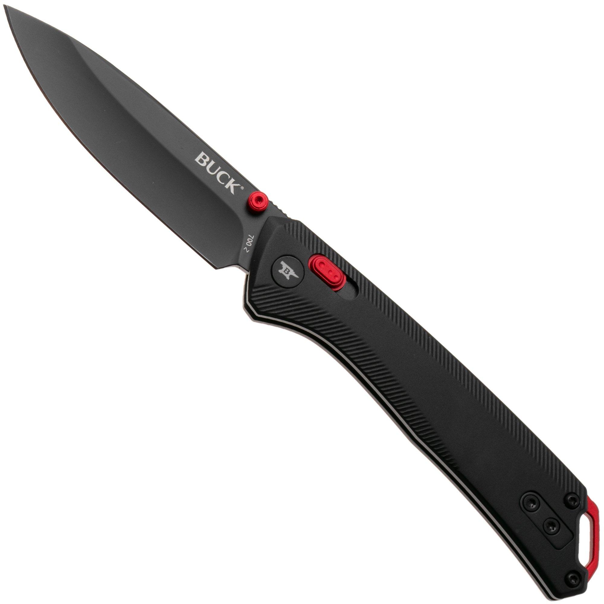 Buck 700 Nomad 0700BKS Black D2, Black Aluminum, coltello da tasca