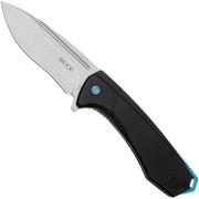 Buck Ruckus 0713BLS Stonewashed D2, Black & Blue Aluminium, pocket knife