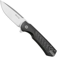 Immagine per Buck Stinger 0714BKS Satin D2, Black Aluminium Carbon Inlay, coltello da tasca