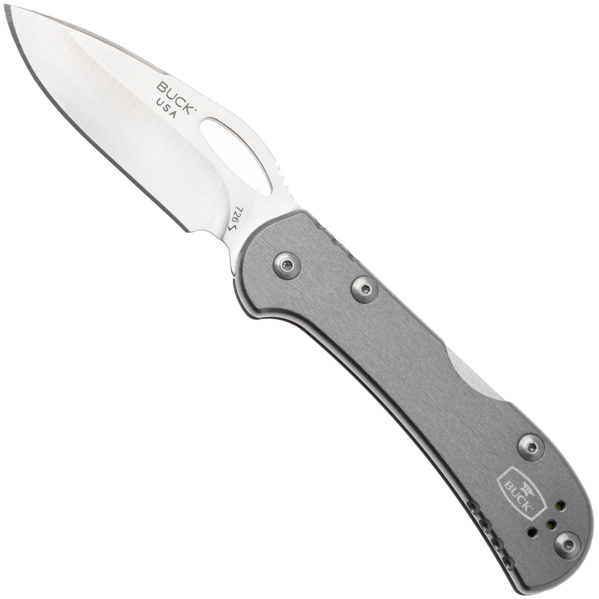 Buck 726 Mini Spitfire 0726 GYS-B plain edge, gris