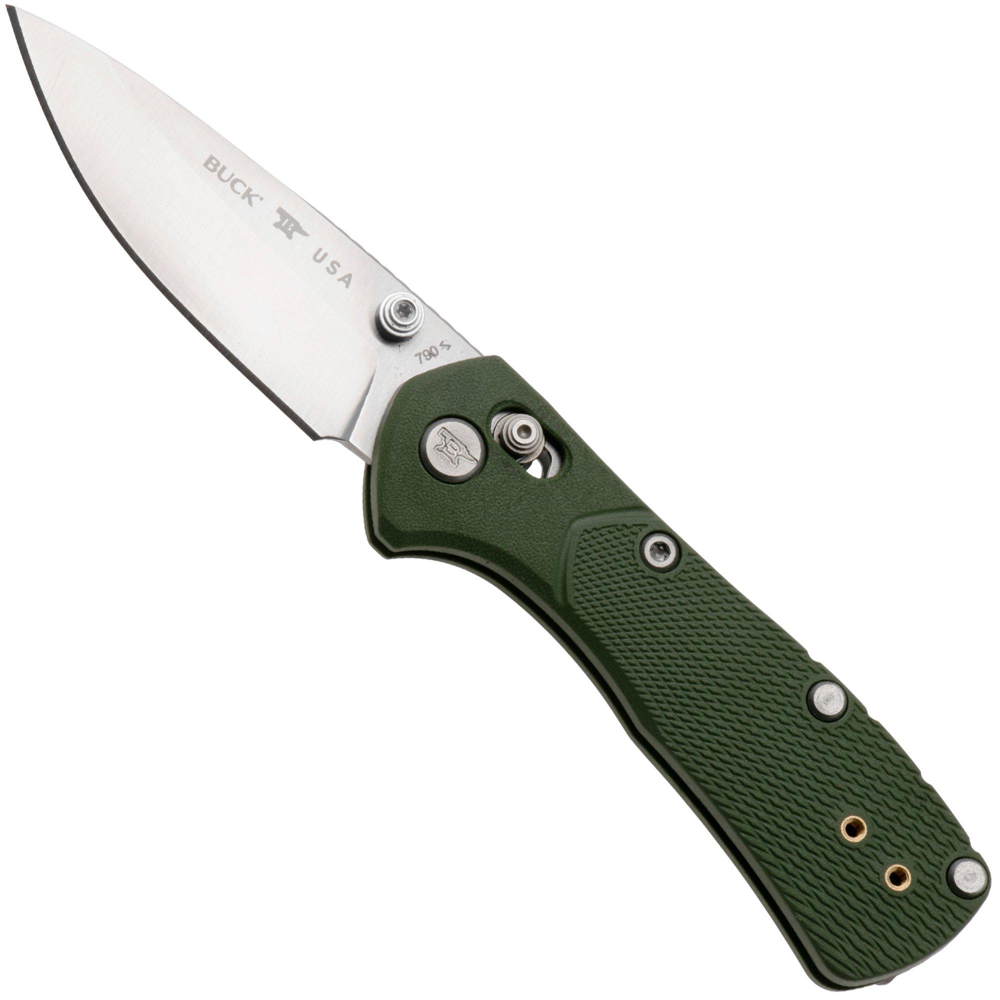 Buck 790 Mini Range Pro 0790GRS1 Satin 154CM, Green FRN, zakmes