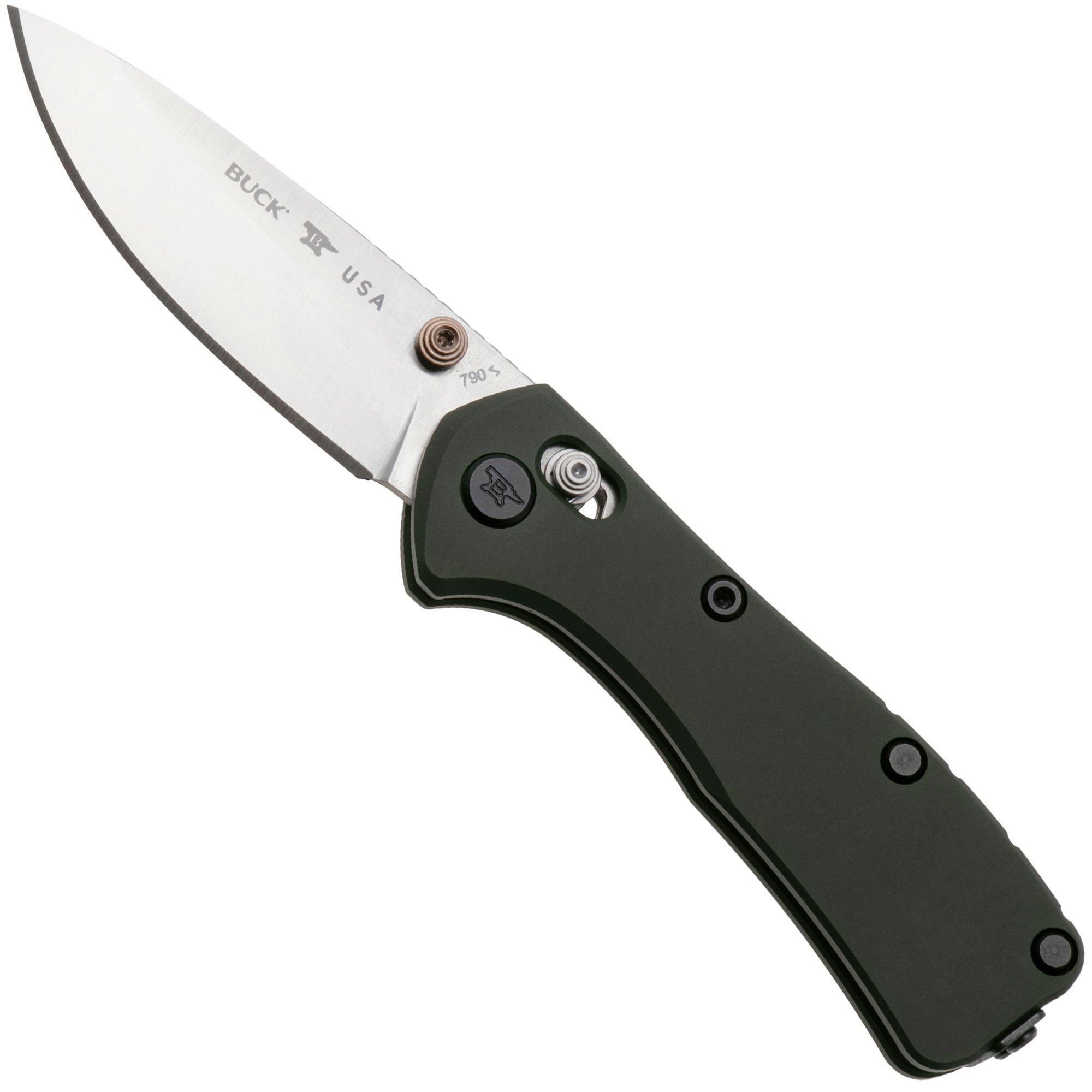 Buck 790 Mini Range Elite 0790GRS Satin MagnaCut, Green Aluminum, zakmes