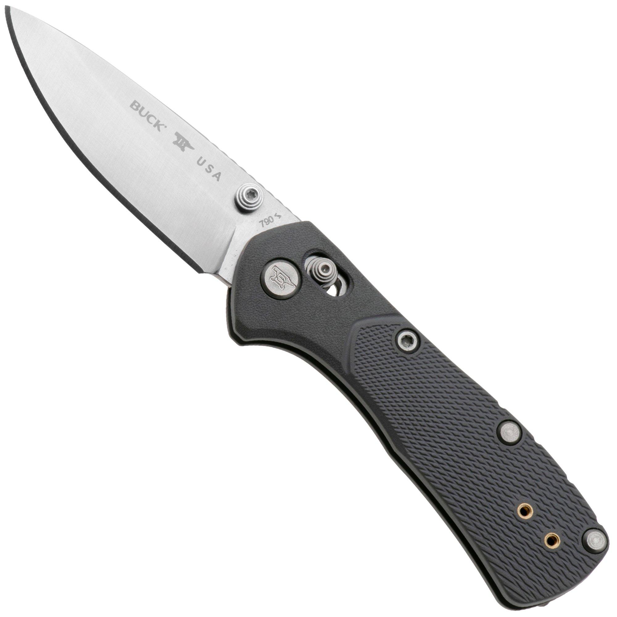 Buck 790 Mini Range Pro 0790GYS1 Satin 154CM, Gray FRN, zakmes