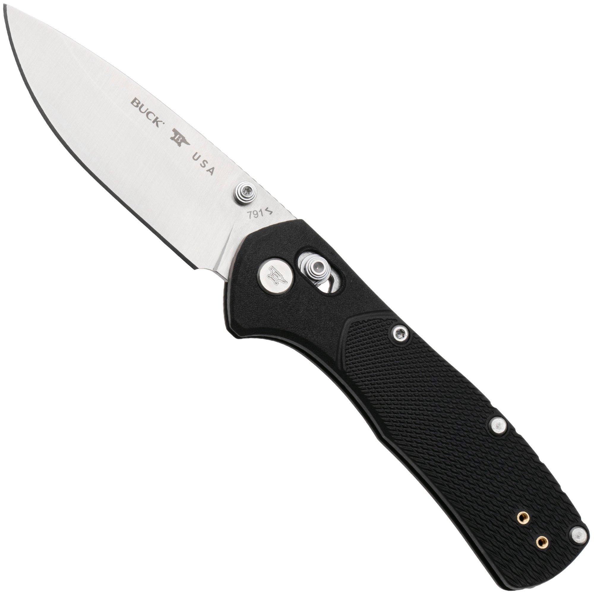 Buck 791 Range Pro 0791BKS1 Satin 154CM, Black FRN, Taschenmesser