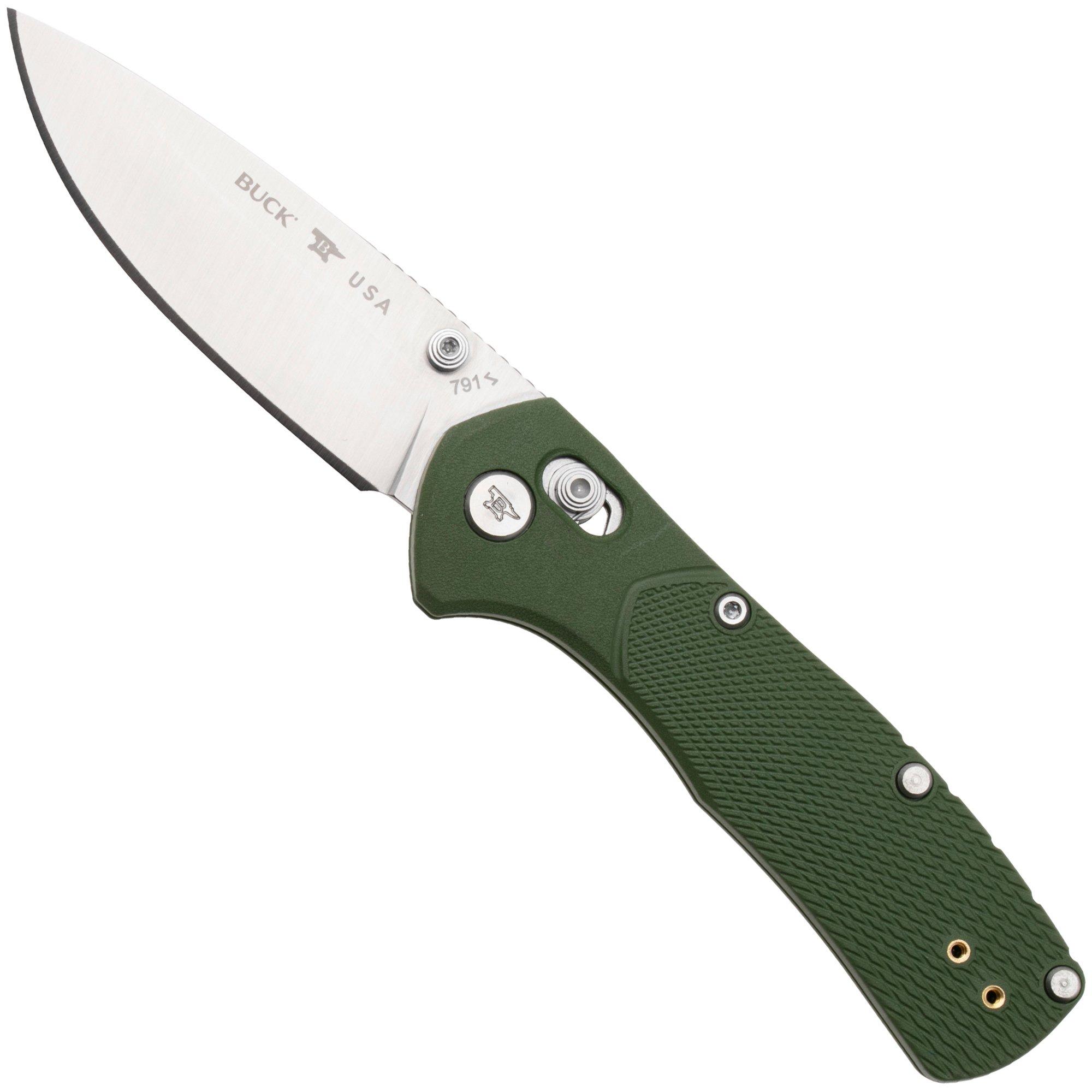 Buck 791 Range Pro 0791GRS1 Satin 154CM, Green FRN, Taschenmesser