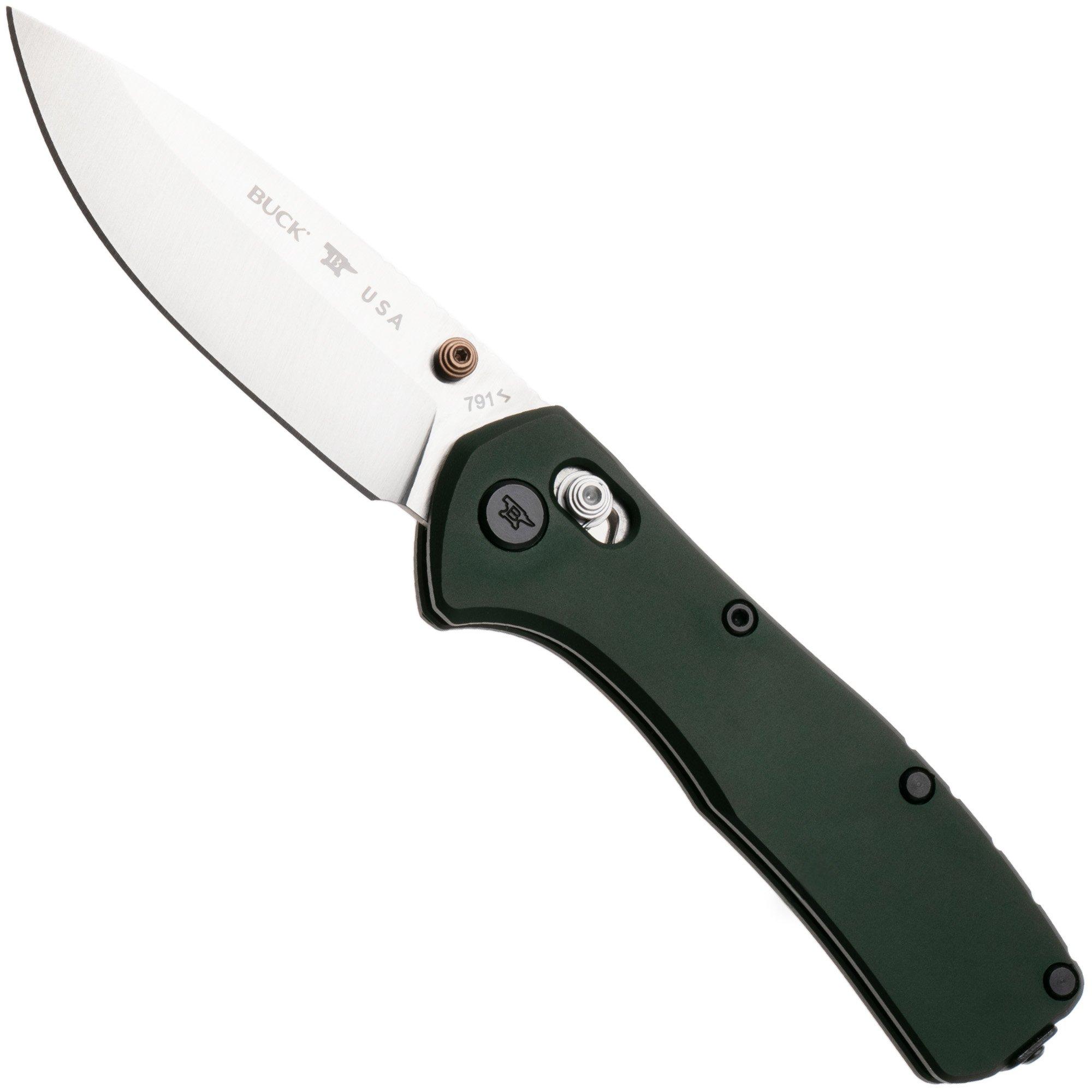 Buck 791 Range Elite 0791GRS Satin MagnaCut, Green Aluminum, zakmes