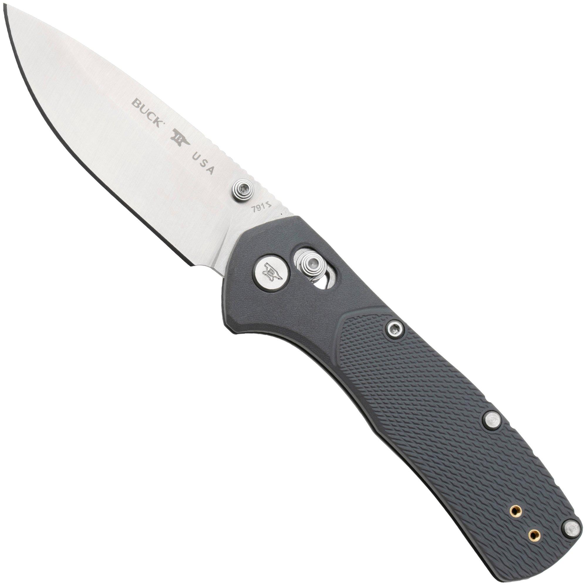 Buck 791 Range Pro 0791GYS1 Satin 154CM, Gray FRN, Taschenmesser