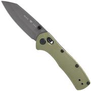 Image for Buck 797 Range Pro Ops 0797GRS1 Gray Cerakote 154CM, Green FRN, pocket knife