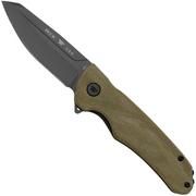 Nóż składany Buck Sprint Ops 0843GRS Green Canvas Micarta