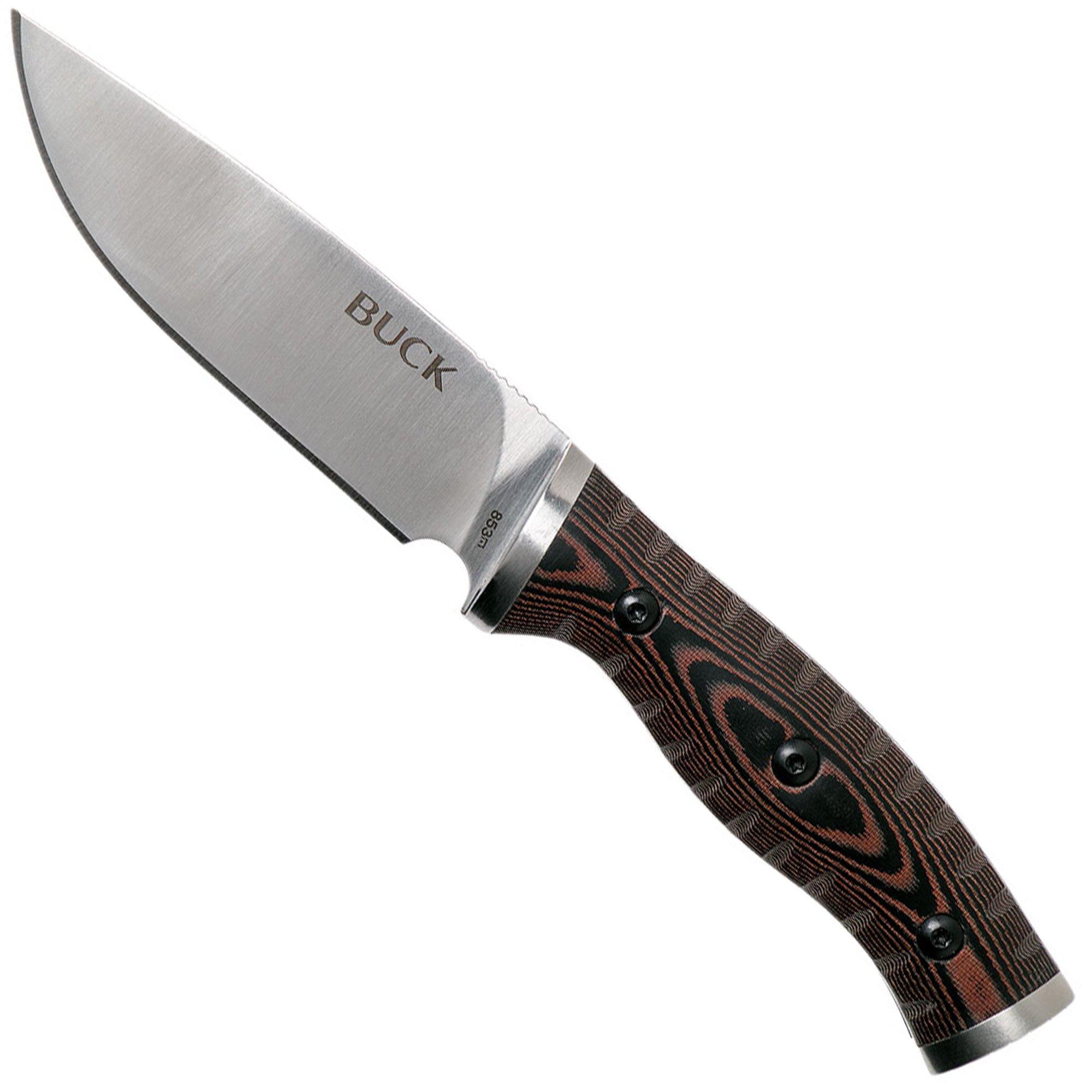 Buck Selkirk micarta pocket knife with firesteel, 0836BRS-B 