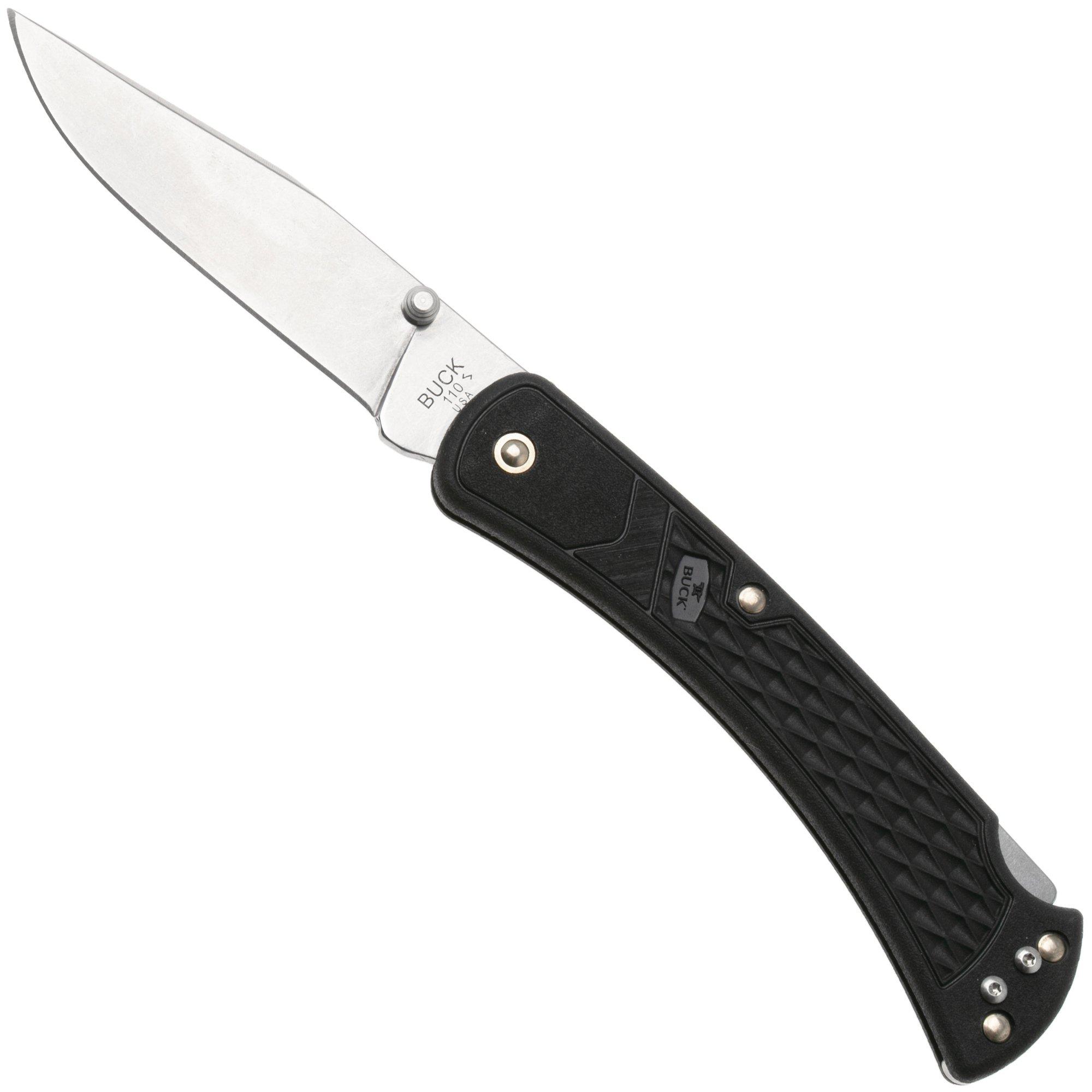 Buck 110 Slim Knife Select Black 0110BKS1 pocket knife