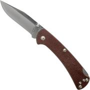 Buck 112 Ranger Slim Knife Pro Brown Micarta 0112BRS6 pocket knife