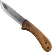 BeaverCraft BSH2 Stainless Steel Bushcraft Knife Walnut Handle with Leather Sheath