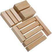 BeaverCraft Wood Carving Blocks BW12, set de 12 blocs de bois pour sculpture
