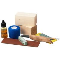 Afbeelding voor Beavercraft Standing Bear Wood Carving kit DIY12, houtsnijset 