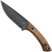 Beavercraft HGK1 Hunting Knife, Carbon Steel, Walnut Handle, cuchillo fijo con funda