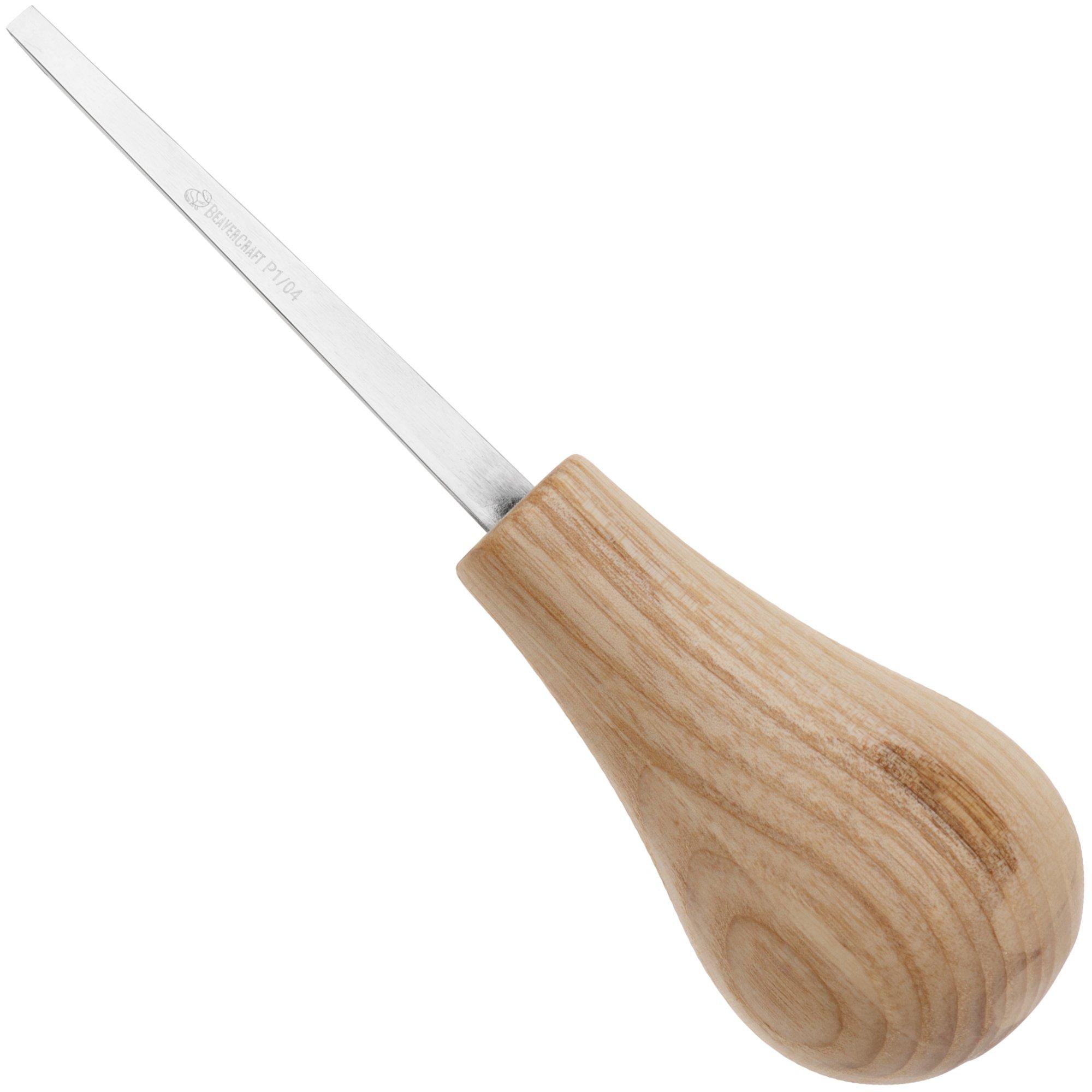 BeaverCraft Palm Chisel P1-04 Straight Flat Sweep No. 1, 4 mm, Handbeitel