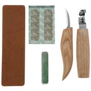 Beavercraft S02 Set di utensili per l'intaglio del legno con coltello per dettagli (2 coltelli + accessori)