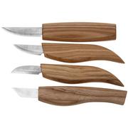 BeaverCraft S07 Basic Set of 4 Knives, houtsnijset