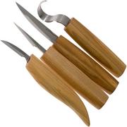 BeaverCraft Set de 4 cuchillos S09, set de tallado de madera