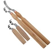 BeaverCraft S11 Hook Knives Set of 4 Tools, wood cutting set