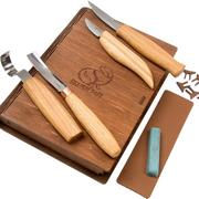 BeaverCraft Professional Spoon and Kuksa Carving Set S43 Book, conjunto para talhar madeira com livro de armazenamento em madeira