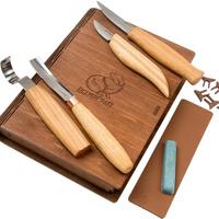 Image for BeaverCraft Professional Spoon and Kuksa Carving Set S43 Book, wood carving set with wooden storage book