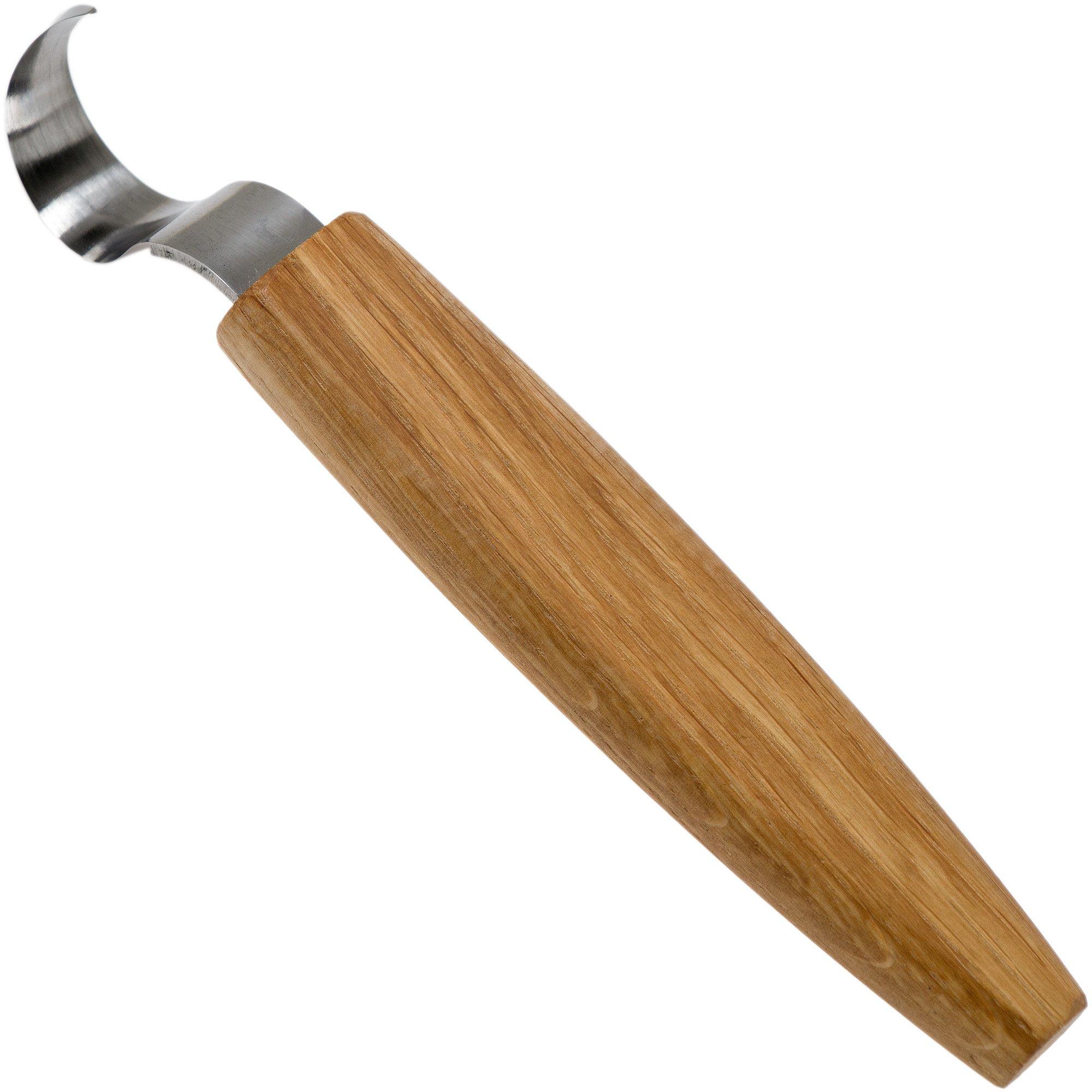 Praworęczny nóż łyżkowy BeaverCraft Oak Spoon Carving Knife 25 mm SK1SOAK z pokrowcem