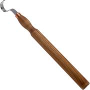 BeaverCraft Oak Spoon Carving Knife Long 30 mm Long SK2SLONG, Double Edge, cuchillo vaciador con funda