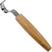 BeaverCraft Oak Spoon Carving Knife 30 mm SK2SOAK, cuchillo vaciador para diestros con funda