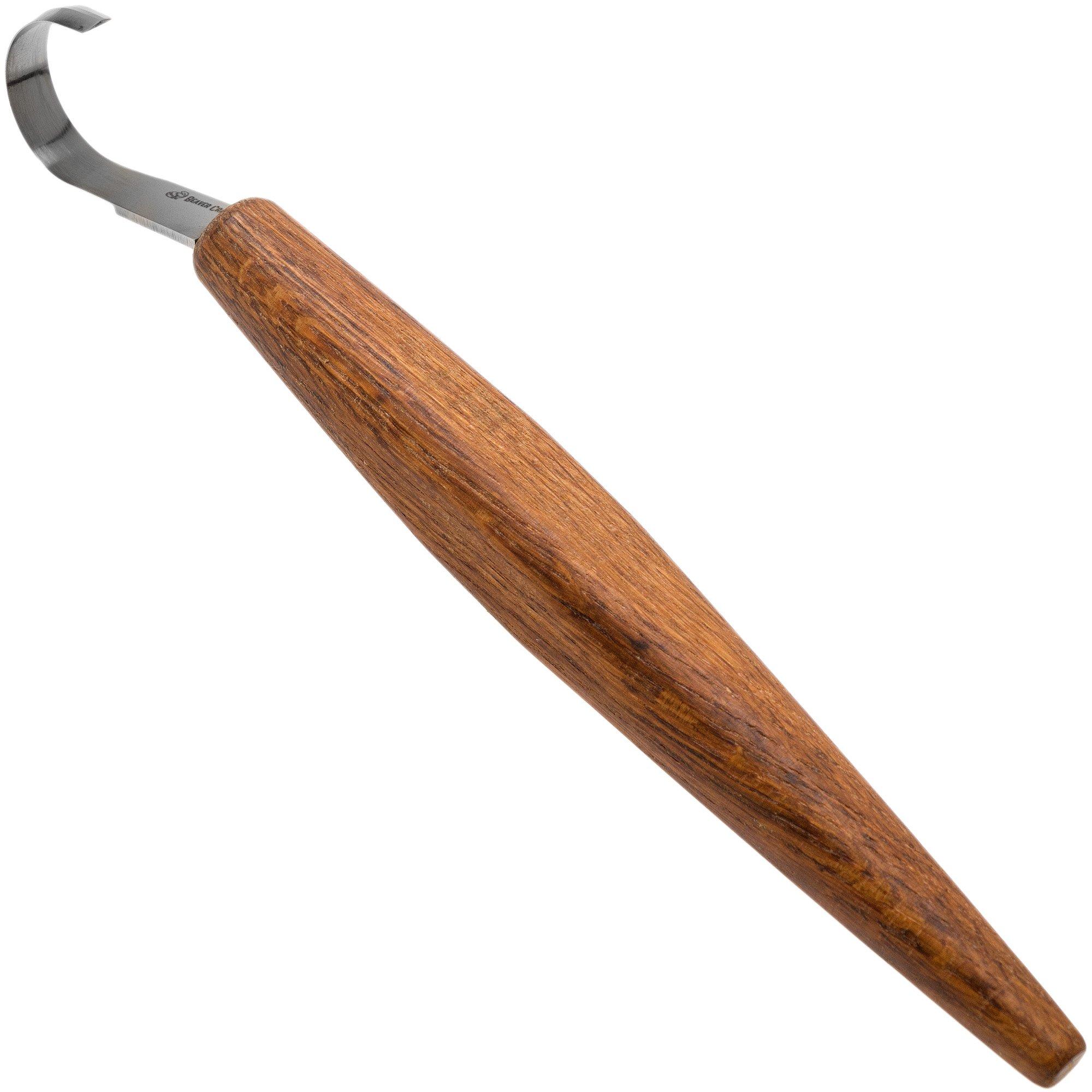 BeaverCraft Oak Spoon Carving Knife Deep Cut SK5L, Löffelmesser für Linkshänder