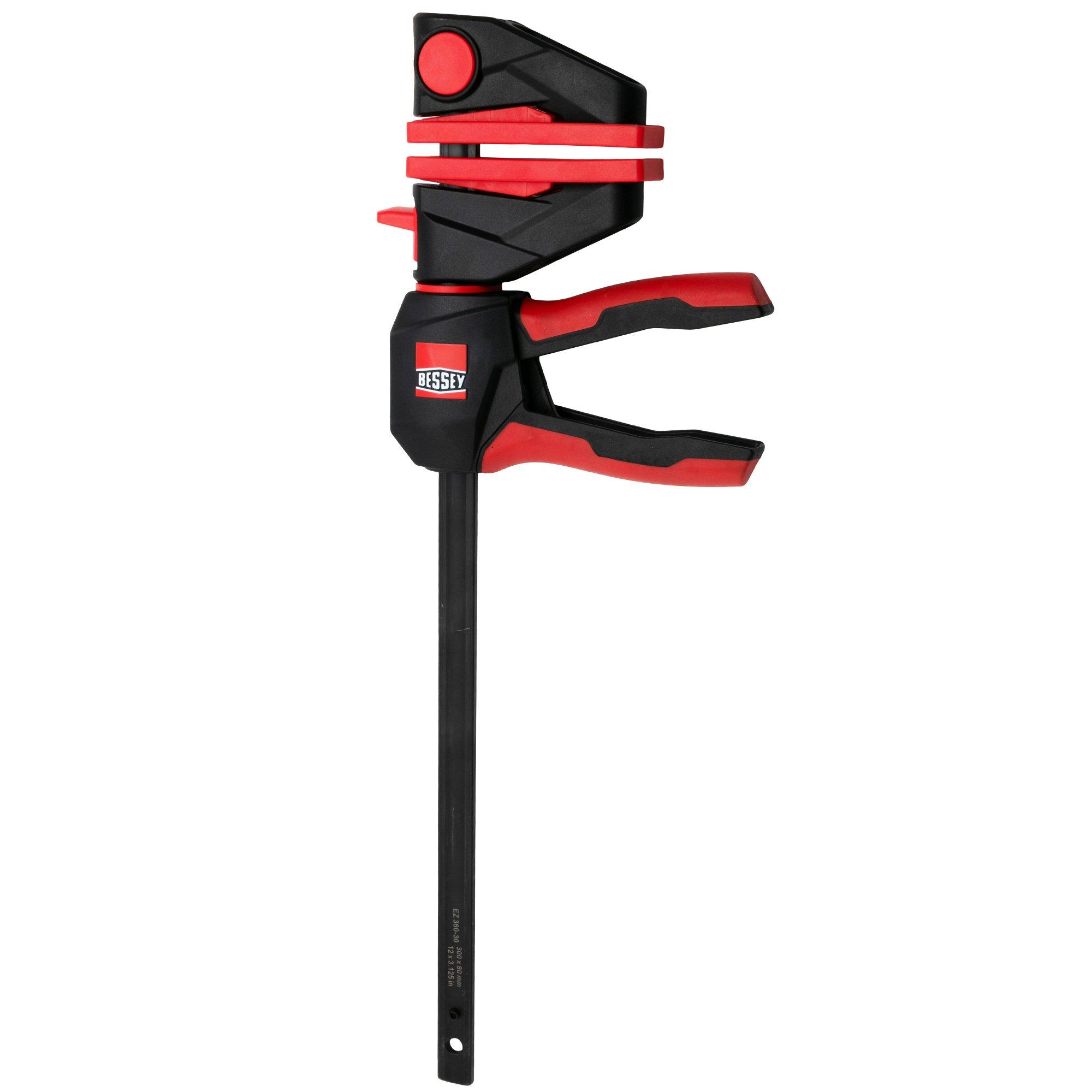 Bessey EZ36030, 360 Grad Griff, Einhandzwinge, 300/80 mm