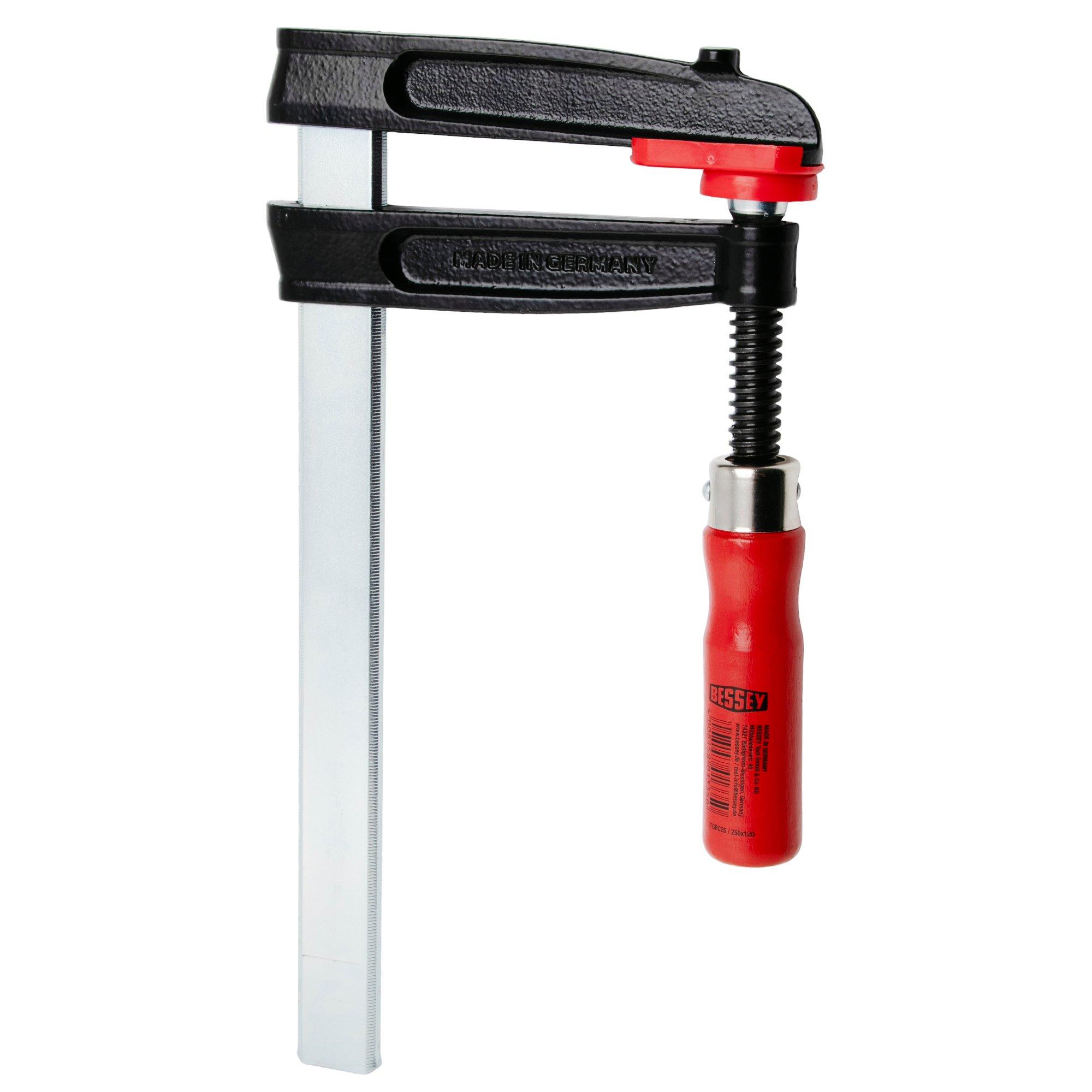 Bessey TGRC25, Temperguss-Schraubzwinge, 250/120 mm