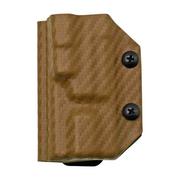 Clip And Carry Kydex Sheath Leatherman Free P2, Carbon Fiber Brown LP2-CF-BRN belt holster