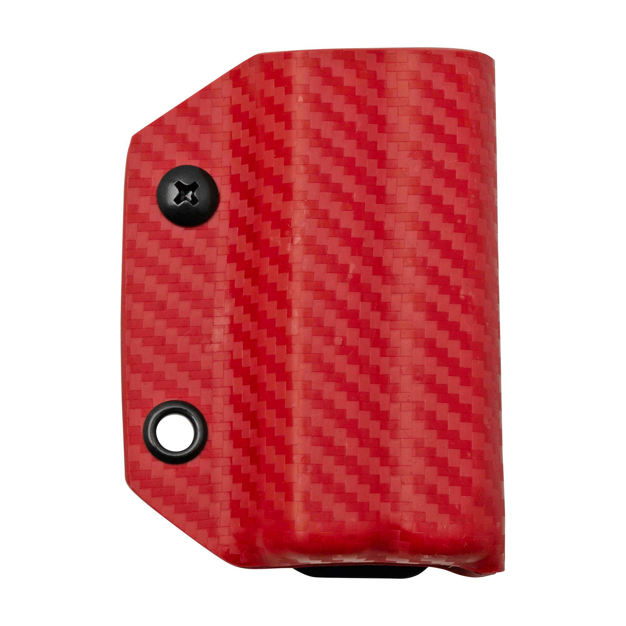 Clip And Carry Kydex Sheath Leatherman Wingman, Sidekick, Rebar, Rev, Carbon Fiber Red LWING-CF-RED Gürtel-Holster