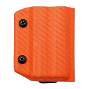 Clip And Carry Kydex Sheath SOG Powerlock, Carbon Fiber Orange SPWRLK-CF-ORNG belt holster