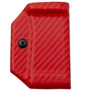 Clip And Carry Kydex Sheath Victorinox Spirit, Carbon Fiber Red VSPIRIT-CF-RED riemholster