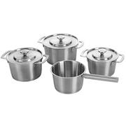Combekk S-S 151001 Recycled Stainless Steel, 4-teiliges Pfannenset