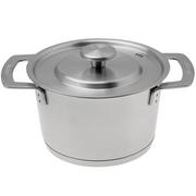 Combekk S-S 151102 Recycled Stainless Steel, olla con tapa, 16 cm, 1,7L