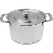 Combekk S-S 151103 Recycled Stainless Steel, cooking pot with lid, 18 cm, 2.4L