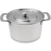 Combekk S-S 151103 Recycled Stainless Steel, pentola con coperchio, 18 cm, 2,4L