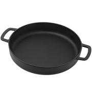 Combekk Sous Chef 192128BL Bratpfanne mit zwei Griffen 28 cm, schwarz 