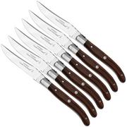 Claude Dozorme Laguiole Coffret de couteaux à steak 6 pièces, Rosewood