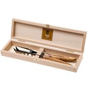 Claude Dozorme Cheese knife set soft cheese, olive wood