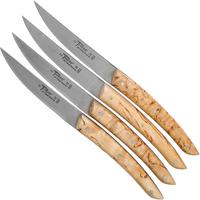 Image pour Claude Dozorme Le Thiers Coffret de couteaux à steak, 4 pièces, Bouleau noir
