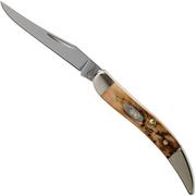 Case Small Texas Toothpick Genuine Stag 05532, 510096 SS pocket knife