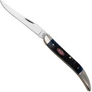 Case Medium Texas Toothpick 06892 Navy Blue Bone, Rogers Jig 610094 SS pocket knife