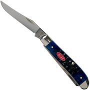 Case Mini Trapper Navy Blue Bone, Rogers Jig, 07321, 6207 SS pocket knife