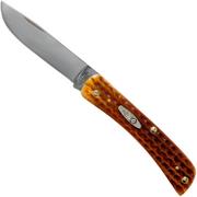 Case Knives Sod Buster Jr Pocket Worn Harvest Orange Bone Corn Cob Jig 07396, 6137 SS pocket knife